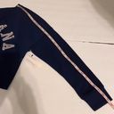 Abound Navy Montana Cropped Sweatshirt  Junior Size Small Photo 3