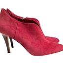 White House | Black Market  Suede Mila Dark Rouge Red Bootie Shoe Stilettos Sz 9.5 Photo 1