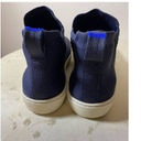Rothy's Rothy’s The Chelsea Boot Slip on High Top Sneaker Boot in Blue Size 8 Photo 3
