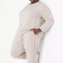 Lane Bryant  LIVI Quilted Sweatshirt Beige Size 14/16 Zip Pocket Pullover Crew Photo 6