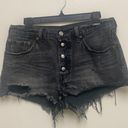 Levi’s Women’s Levi Strauss 501 Shorts distressed black denim vintage aesthetic Photo 0