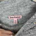 Juicy Couture  Gray Rhinestone Detail Mock Neck Sweater Size XS Photo 1