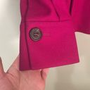 Banana Republic  Wool Blend Pea Coat Fuchsia Size S Petite Photo 5