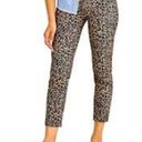 J.Crew  Leopard -print Winnie pant in stretch cotton capris  Size 10 H684 NWT Photo 1