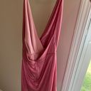 superdown Revolve  Wrap Front Dress In Pink Metallic Photo 4