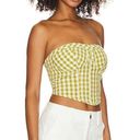 Free People NWT  Leilani Gingham Tube Top Size M Photo 12