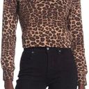 Good American Cheetah Print Crewneck Sweatshirt Photo 1