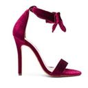 Bordeaux MODE Collective REVOLVE Sage Sandal  Velvet Stilleto Heels EU 36 US 6 Ne Photo 0