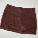 We The Free  | Maroon Corduroy Button Mini Skirt Photo 4