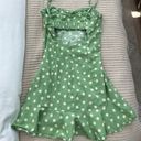 ZARA Green polka Dot Dress Photo 1