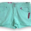 Candie's Candie’s Sea Foam Green Shorts Junior’s Size 11 Stretchy and Comfy! Photo 0