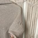 Natori Womens  Wool Knit Shawl beige cocoon sweater Size Small Khaki Colored Photo 5