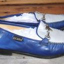 Vintage Blue  Silver Loafers Photo 3