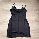 Urban Outfitters Black Plunge Cowl Neck Mini Dress Photo 2