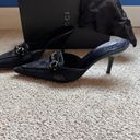 Gucci Black GG Canvas and Leather Horse-Bit Pointed Mules Women’s Size 8 Photo 3