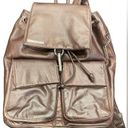 Perlina  Brown Leather Backpck Photo 0