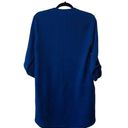 Lush Clothing Lush Navy Blue Split Neck Tabbed Sleeve Knee-length Shift Dress Photo 7