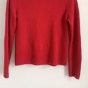 Tahari  Red Mock Neck 100% Cashmere Sweater Medium Photo 2