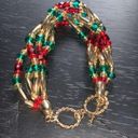 Twisted Christmas Colors  Bracelet Photo 1