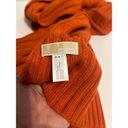 Michael by Michael Kors Orange Cable Knit Scarf Photo 5