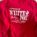 White Fox Boutique White Fox Capsule 9 Rodeo Crew Oversized Sweater Red Photo 4