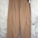 Roxy NWT  Kelia Baggy Straight Wide Leg Cargo Parachute Pants Khaki Skater Y2K XL Photo 4