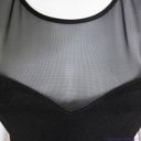 Bisou Bisou  black mesh sheer top peplum dress, women's size 4 Photo 15