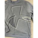 Under Armour  Women's X Lg‎ Light Blue Sweatshirt Logo Loose Fleece Crew Neck EUC Photo 1