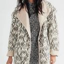 Free People NWT  We the Free Ada Quilted Jacket Coat White Cream Brown Tan Large Photo 0