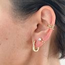 Gold Plated Small Hoop Earrings Photo 3