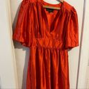 Cynthia Rowley COPY - COPY -  burnt orange 100% silk dress for Fall 2023. Photo 3