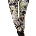 Gottex Black & green print low rise ruched athletic yoga leggings Photo 0