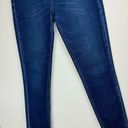 Vervet Flying Monkey Dark Wash Skinny Jeans Sz 27 High Waisted Stretch Raw Hem Photo 4