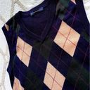 Brandy Melville Riley Argyle Sweater Vest Photo 1