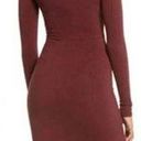 Naked Wardrobe  Snatched Bustier Long Sleeve Rib Body-Con Dress (M) Photo 1