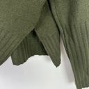 Topshop NWT  Split Hem Turtleneck Sweater Relaxed Fit Green Size 4-6 NEW Photo 4