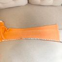 Princess Polly NWT  True Heart Slinky Knit Ruched Flare Pants in Orange Size 6 Photo 8