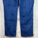 Lee  Size 12 Petite Relaxed Fit Straight Leg Midrise Dark Blue Jeans 5 Pockets Photo 7