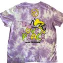 MTV Peace and Love Music Television Purple Tie dye t Photo 6