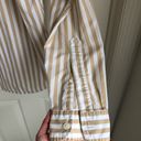 Abercrombie & Fitch Abercrombie Striped Button Down Shirt Tan and White Photo 8