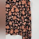 Rebecca Minkoff  Floral Blouse Top Ruffle Shoulder Smocked Sleeve Flower Large Photo 7