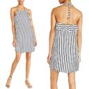 J.Crew  Dress Halter Striped Ruffle Mini Navy White Size XS NWT Photo 1