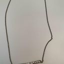 The Bar Silver and rhinestone necklace Photo 5