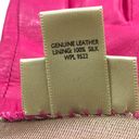 Fownes Womens Size 7 Gloves Real Genuine Leather Silk Lined Pink Vintage Photo 5