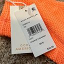 Good American  Orange Cream Crinkle Basic Bandeau Bikini Top—Size 00/0 (XXS/XS) Photo 5