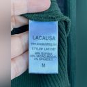 Lacausa  green rib tutleneck sweater size medium Photo 9