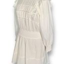 Rails  Faren Dress White Long Sleeves Ruffles Smocked Tiered Eco Friendly Mini Photo 5