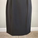 Carmen Marc Valvo  Women's Cocktail Dress Size 6 Black Crepe Beaded Halter Sheath Photo 7