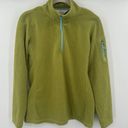 Orvis  Trout Bum Green 1/4 Zip Polyester Pull Over Size Small Photo 0