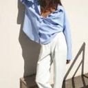 ZARA  White Straight Leg Cuffed Pants Size XS Photo 1